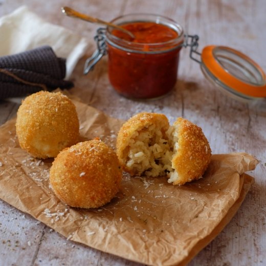 Arancini mozzarella champignons