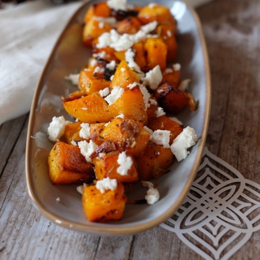 Butternut rôtie et feta